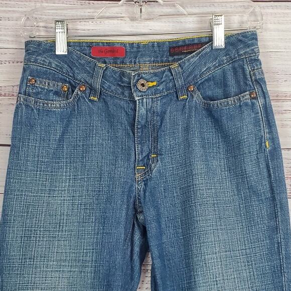 Adriano Goldschmied Ag The Gemini Straight Y2K Jeans Low Rise Retro Med Wash 27 - Picture 5 of 11